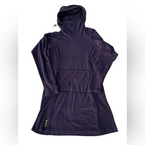 Melanzana Micro Grid Hooded Dress – Eggplant – Women’s Large 🍆💜✨ VGUC